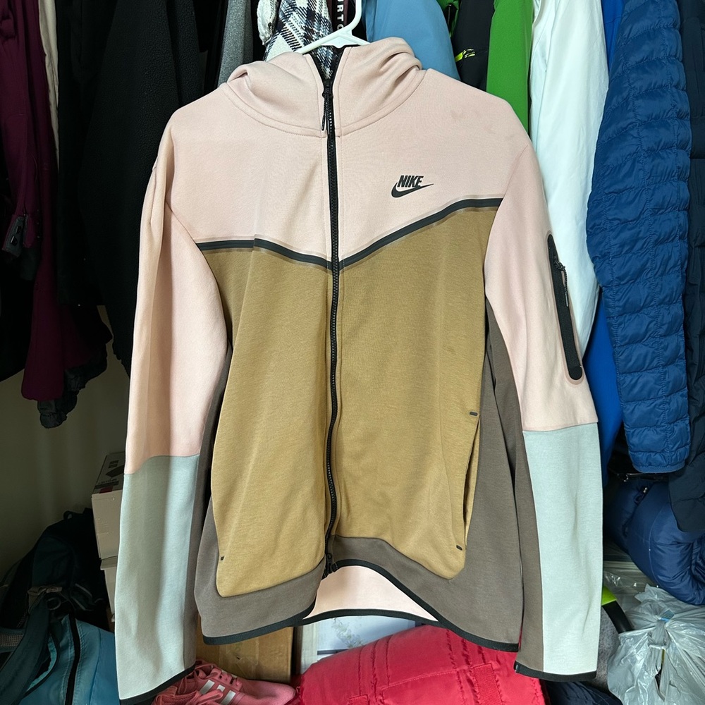 Nike Tech Fleece Zip-Up Hoodie Jacket - Driftwood Size Men Large
